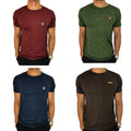 Kit 4 Camisetas Masculinas Dry Fit Malha Fria Moda Fitness Manga curta para academia
