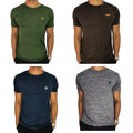 Kit 4 Camisetas Masculinas Dry Fit Malha Fria Moda Fitness Manga curta para academia