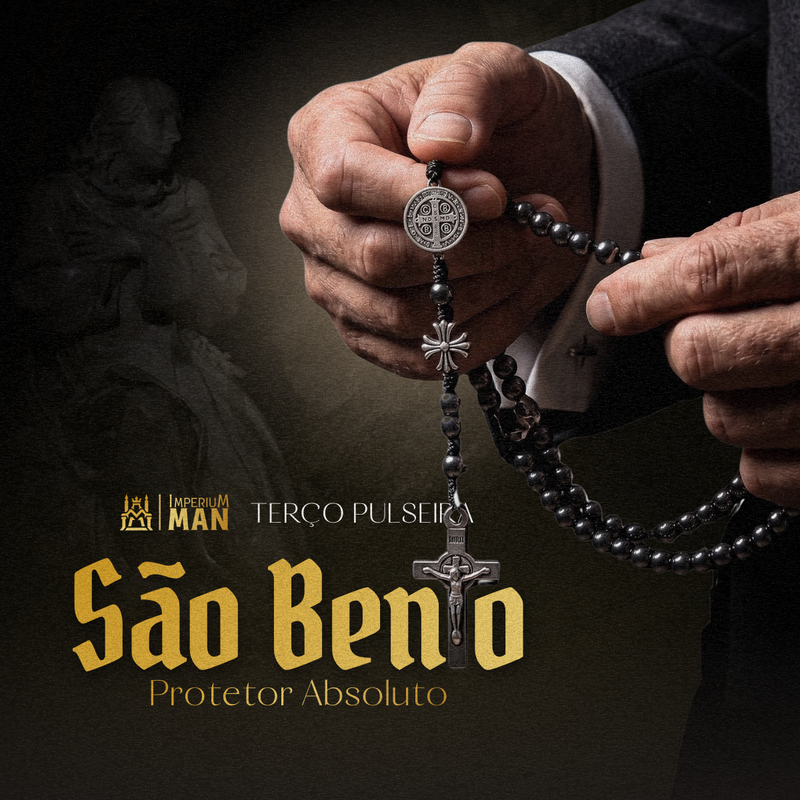 Terço Pulseira São Bento Protetor Absoluto