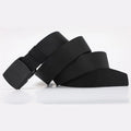 Moda Cinto Largo Masculino Nylon Fivela de Plástico Entrega rápida