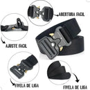 Kit 3 Cintos Preto Marrom Verde Moda Cinto Largo Masculino Nylon Fivela Liga de Zinco e Engate Rápido