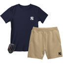 Kit Camiseta Masculina e Short Moletinho Várias Cores + Brinde