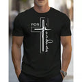 Camiseta “Por fé Andamos” 100% Algodão Slim Estampada