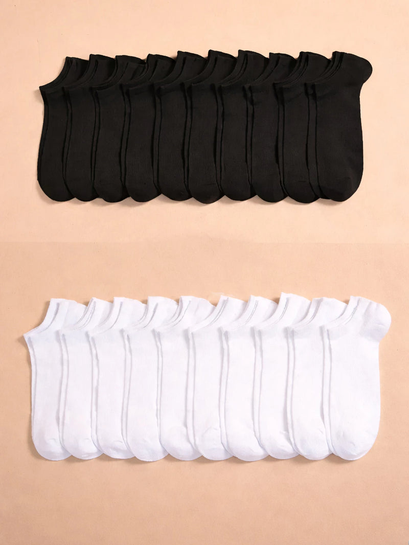 Kit 3/6/9/12 Pares de Meias Soquete Cano Curto Unissex