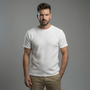 Camiseta Texturizada Básica Casual Premium