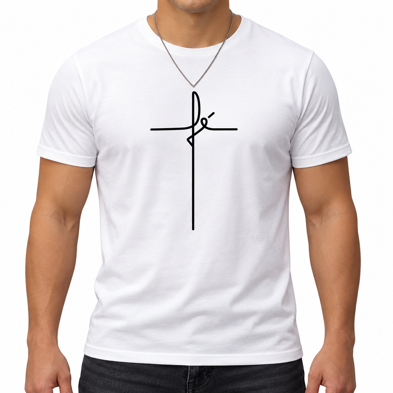Camiseta Fé em Algodão