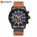 Curren 8291 Preto e azul