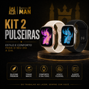 Kit com 2 Pulseira de Silicone para T900 Ultra 3