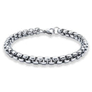 Pulseira Masculina de Corrente Veneziana Aço Inox Legítimo Cirúrgico Prata Original
